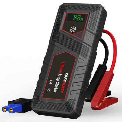 SAFEMATE 2000A Portable Jump Starter for 10L Gas & 8L Diesel, 59.2Wh Power Bank