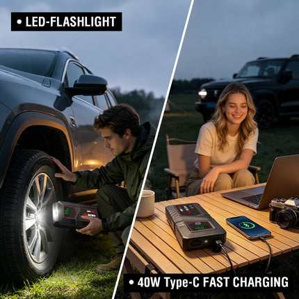 SM4000 PRO Safemate led flashlight and power bank